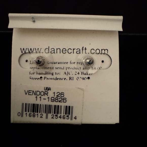 Danecraft Sterling Silver Earrings / Tarnish-Free, Lightweight. Never worn! - Picture 3 of 5